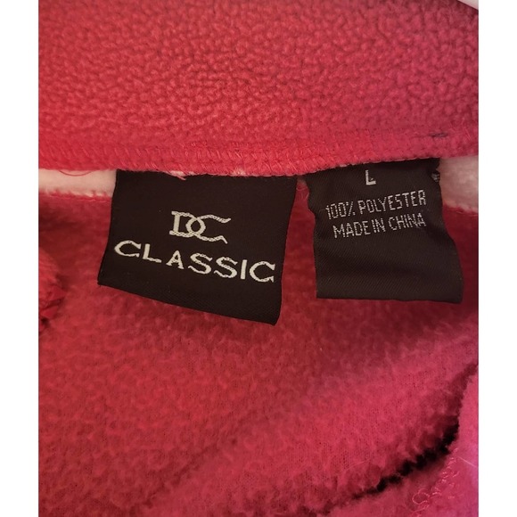 Las Vegas Embroidered Pink Fleece Zip Up Sweatshirt- Women's Size Large - Picture 3 of 4